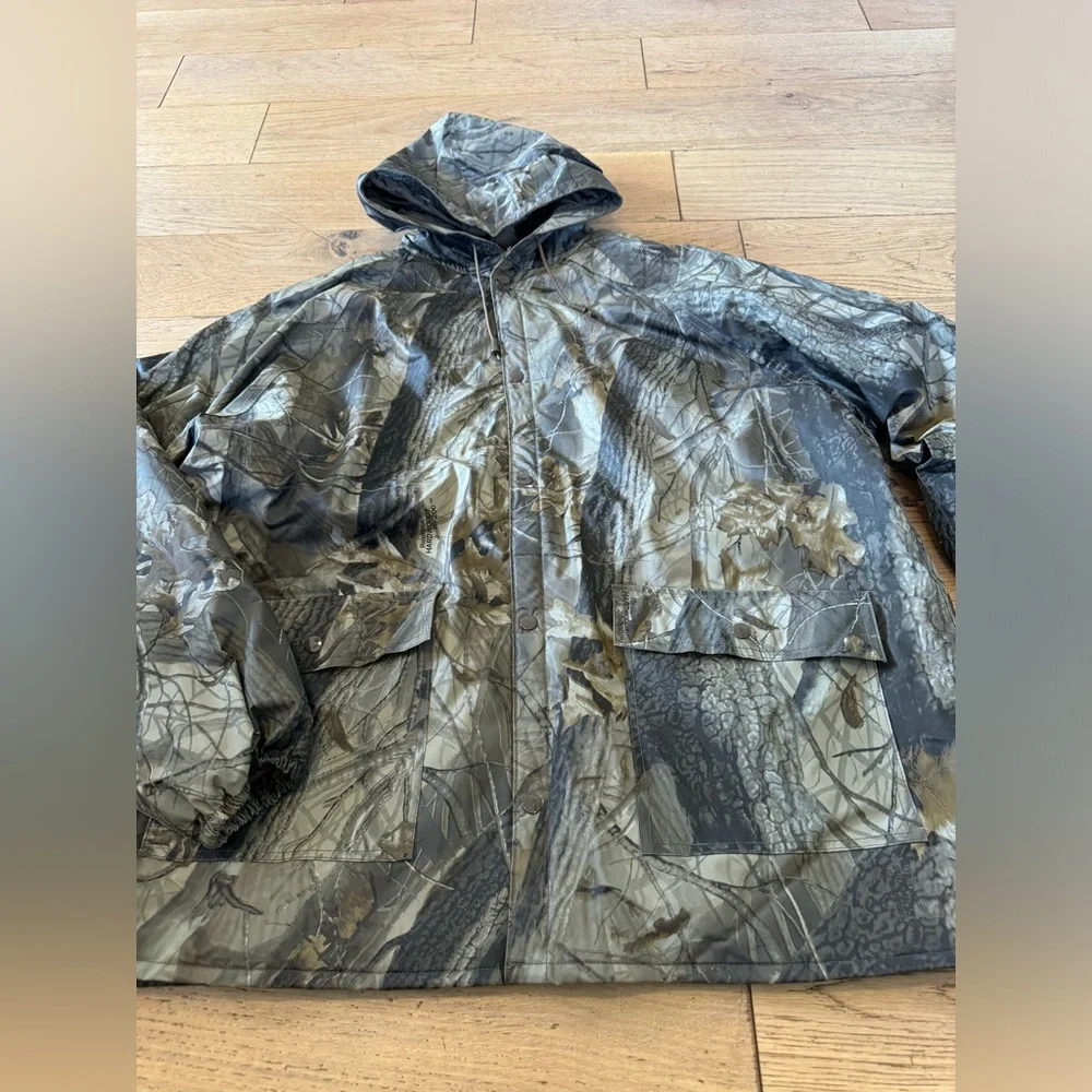 Stearns‎ Dry Wear Real Tree Water Proof Hunting Jacket Men's Sz XL Camo